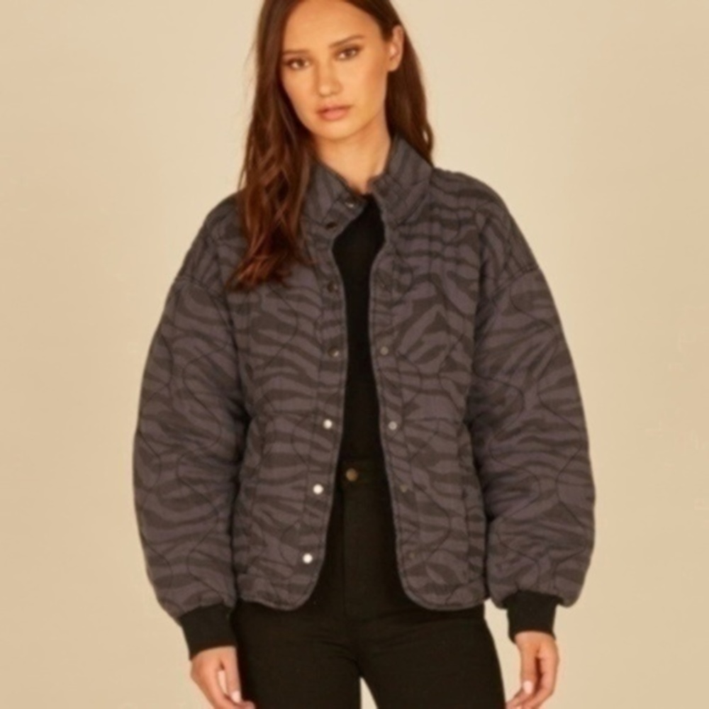 NEW Vintage Havana Quilted Jacket Small​​​​​​​​​​​​